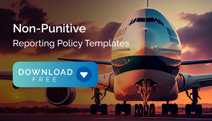 Free aviation safety management system non-punitive reporting policy templates for airlines and airports